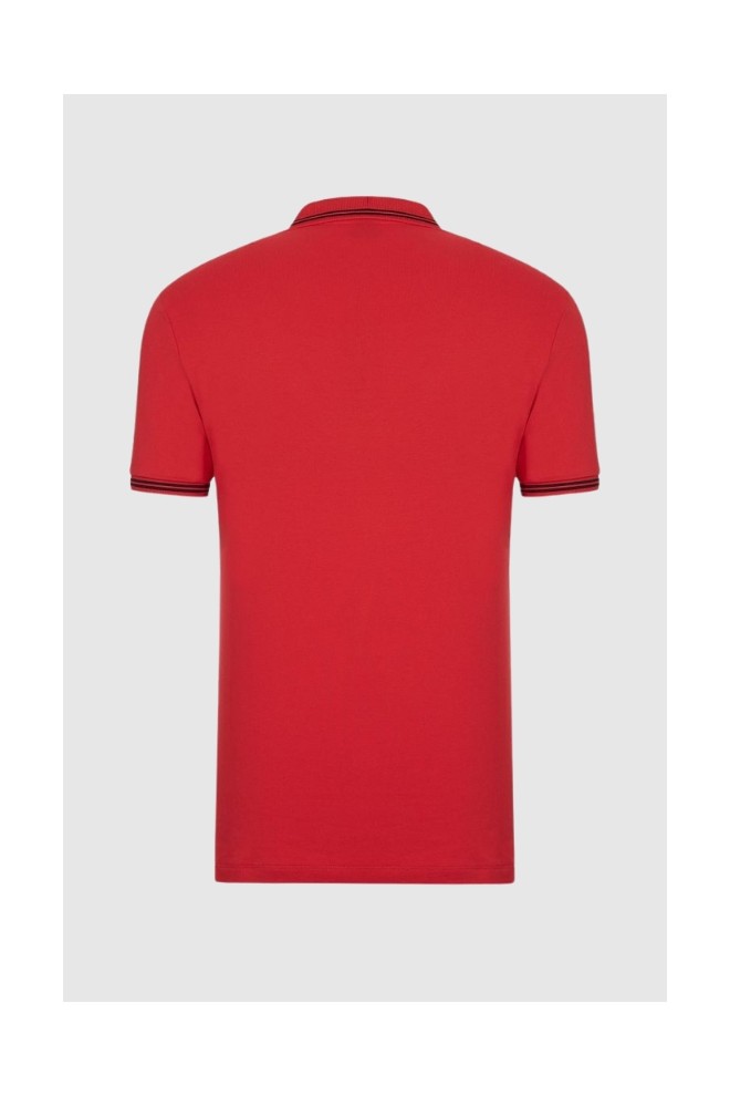 EMPORIO ARMANI Men's red polo shirt