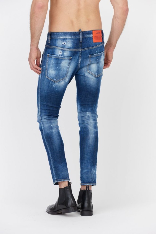 DSQUARED2 Niebieskie jeansy męskie Skater jean