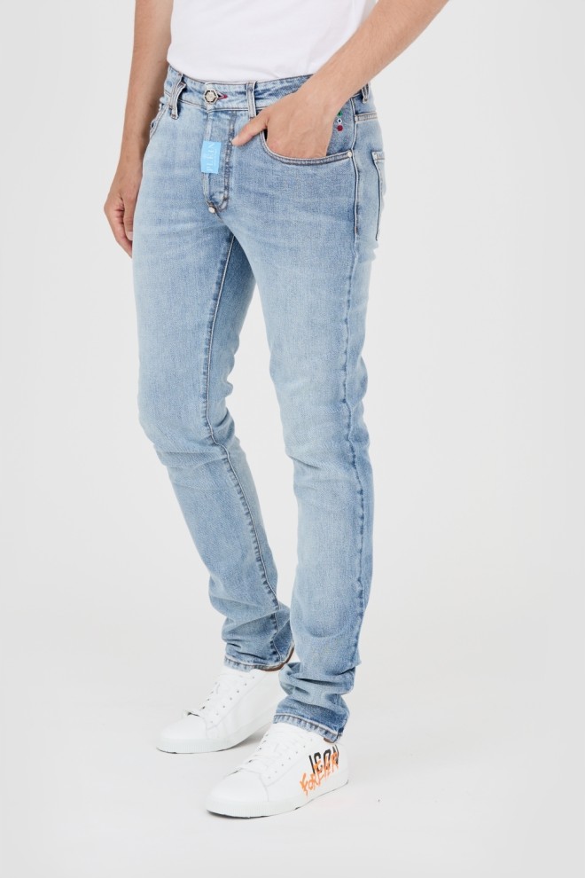 PHILIPP PLEIN Bright men's Straight Cut jeans