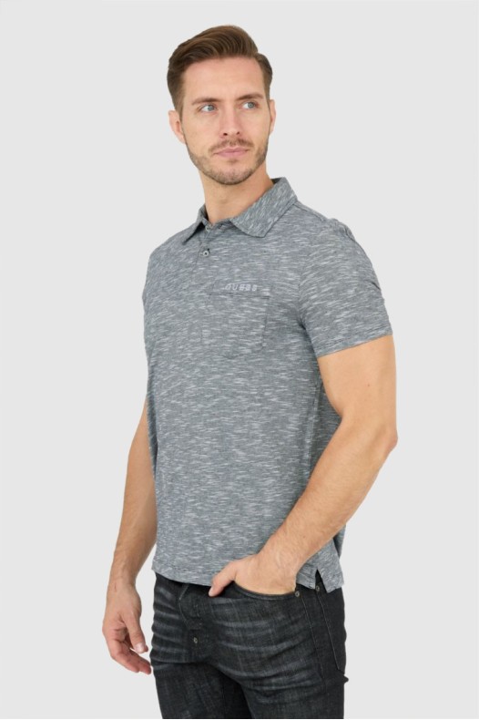 GUESS Grey men's polo shirt