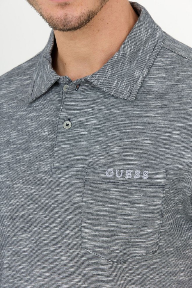 GUESS Grey men's polo shirt