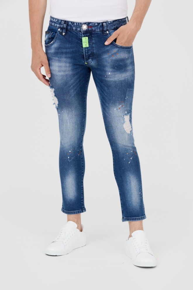 PHILIPP PLEIN Blue men's jeans