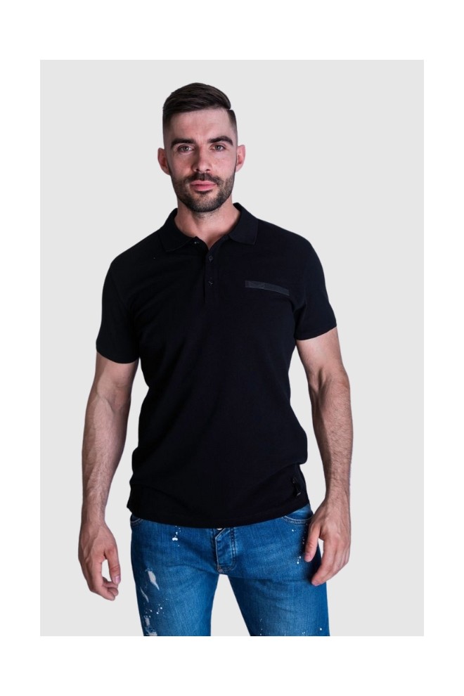 FENDI Tricou polo pentru bărbați, negru