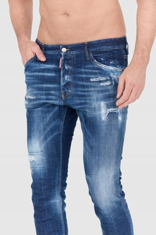 DSQUARED2 Navy blue jeans with rips