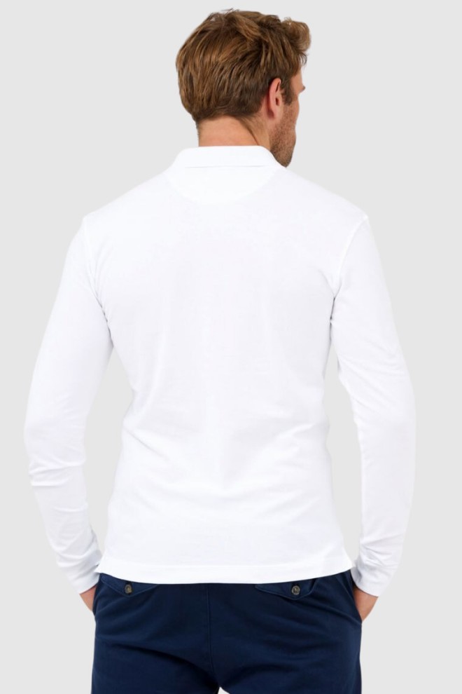 LA MARTINA White long sleeve polo