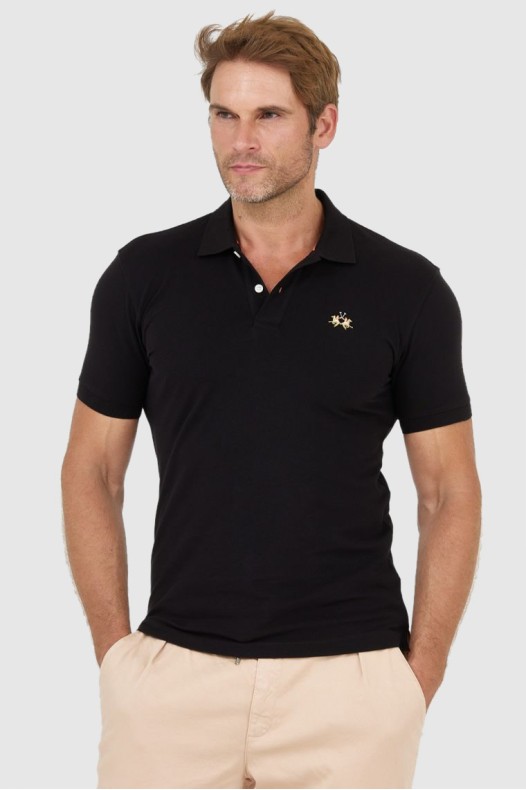 LA MARTINA Black men's polo...