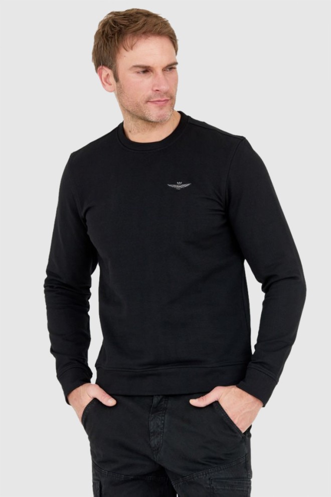 AERONAUTICA MILITARE Black men's sweatshirt