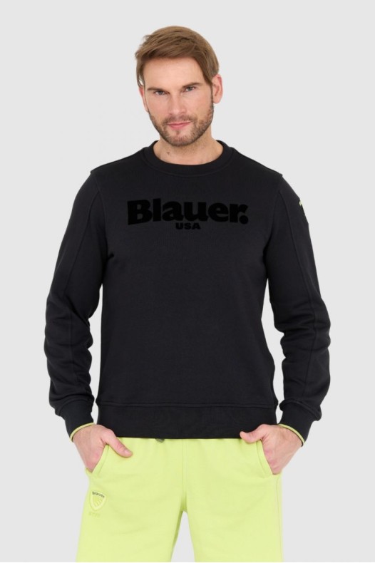 BLAUER Tricou negru pentru...