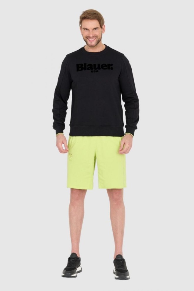 BLAUER Tricou negru pentru bărbați