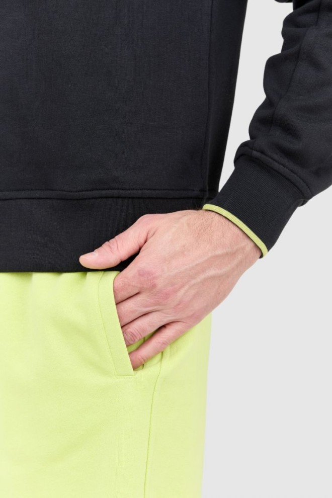 BLAUER Tricou negru pentru bărbați