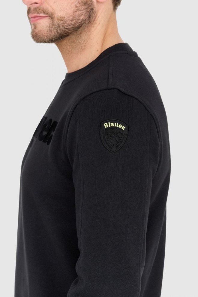 BLAUER Tricou negru pentru bărbați