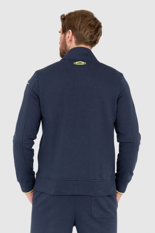 BLAUER Navy blue unbuttoned sweatshirt