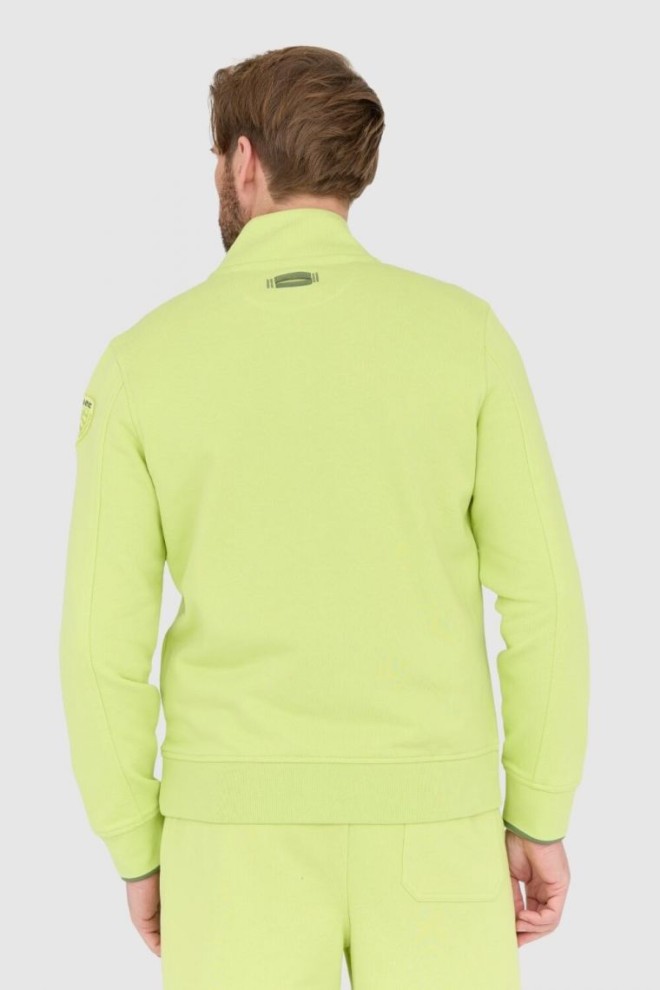 BLAUER Green unbuttoned sweatshirt