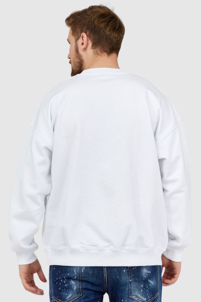 DIESEL White men's sweatshirt with embossed logo