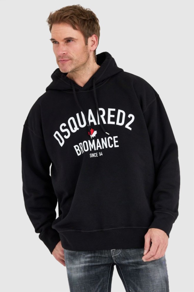 DSQUARED2 Black men's bromance slouch hoodie