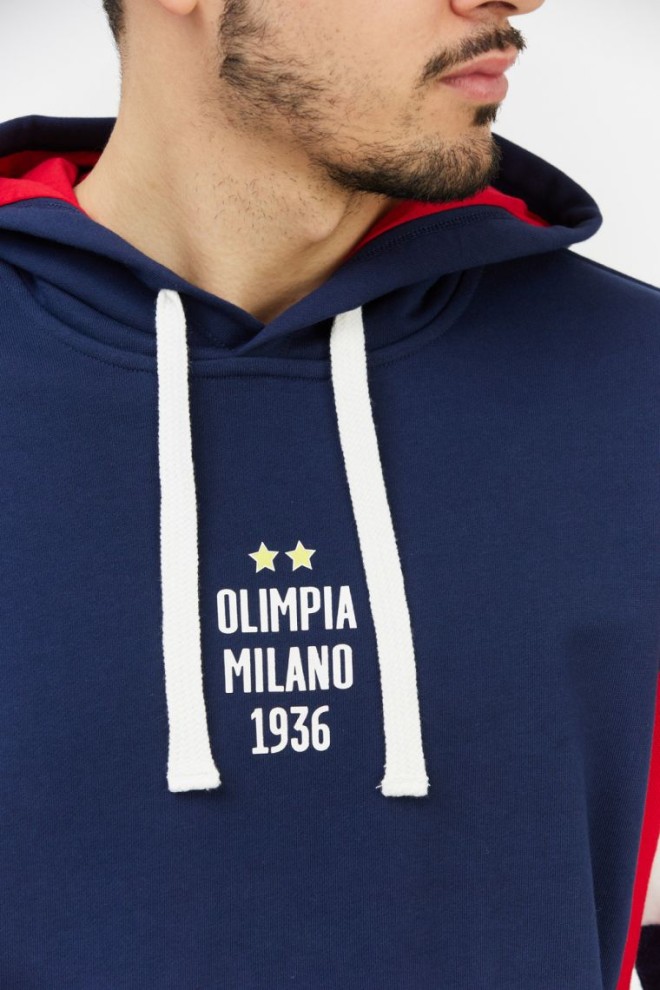 EA7 Men's navy blue Olimpia milano sweatshirt