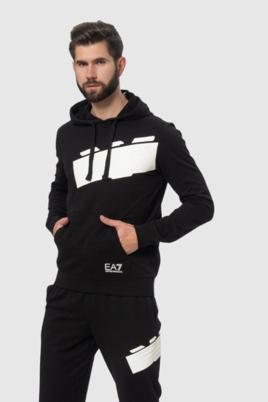 EA7 Hanorac negru pentru...