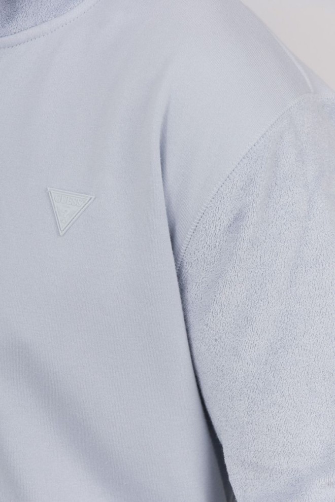 Hanorac albastru din bumbac pentru bărbați GUESS 