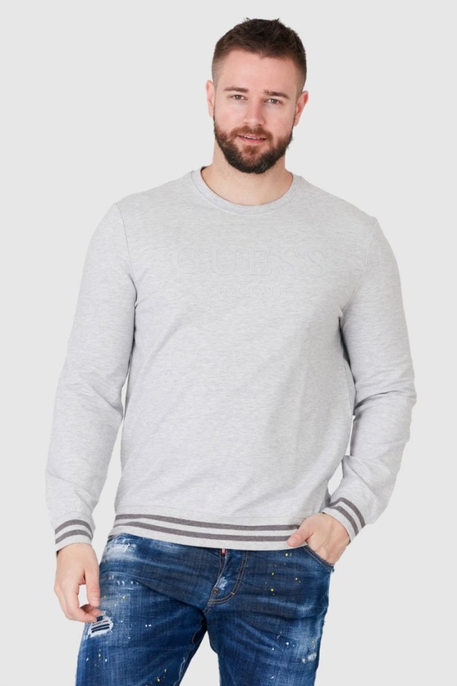 GUESS Grey men's logo sweatshirt