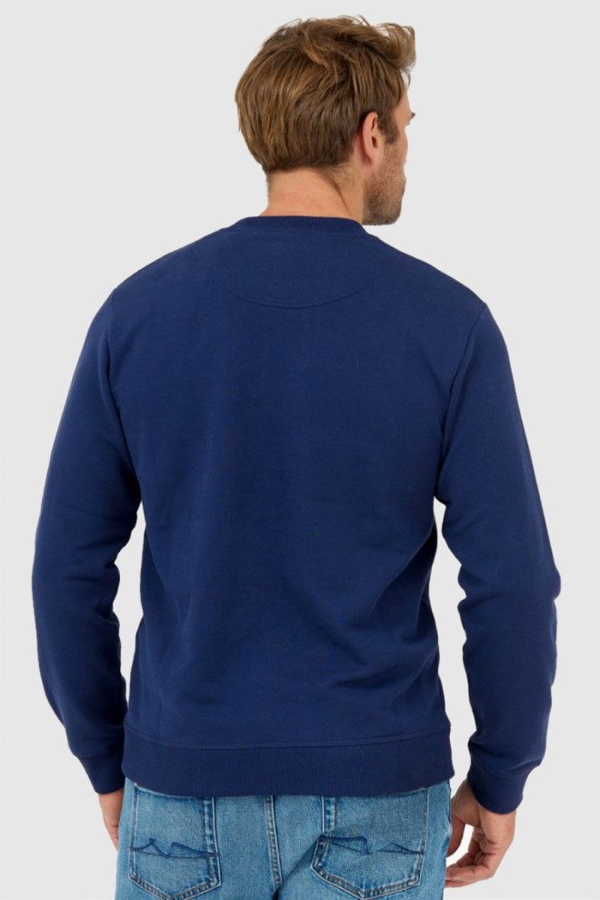 KENZO Men's navy blue sweatshirt with embroidered logo