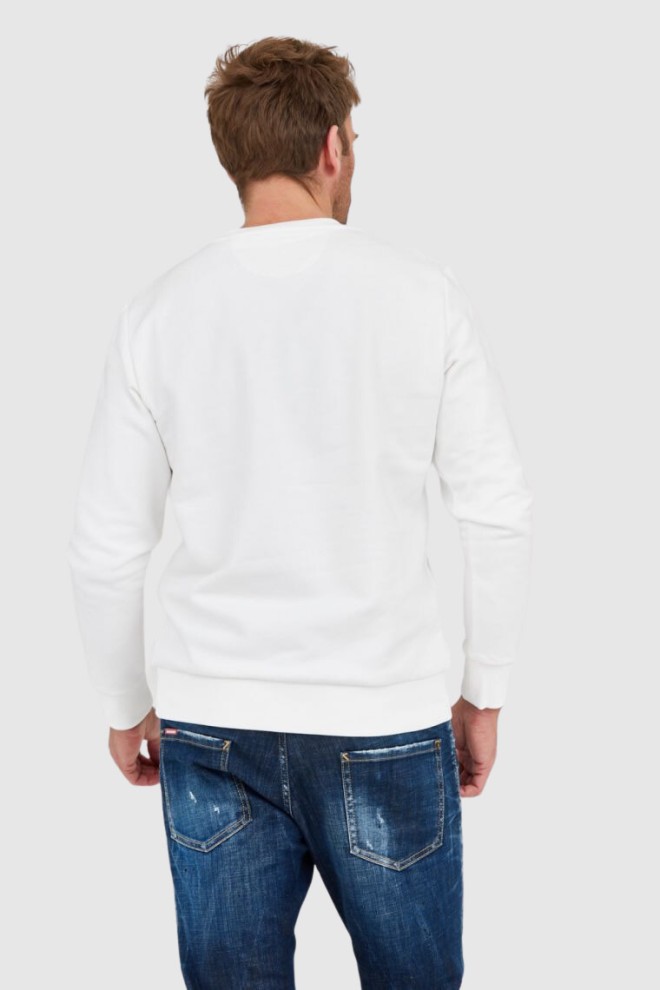 LA MARTINA White men's sweatshirt with embossed logo