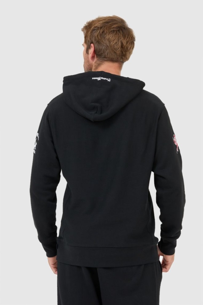 LA MARTINA Black men's hooded sweatshirt