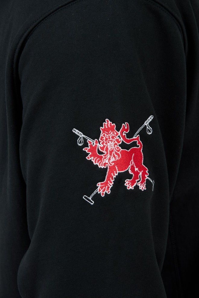 LA MARTINA Hanorac negru pentru bărbați