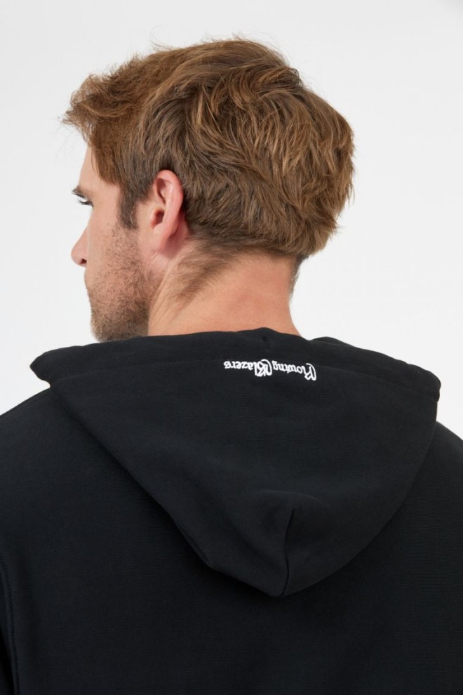 LA MARTINA Hanorac negru pentru bărbați