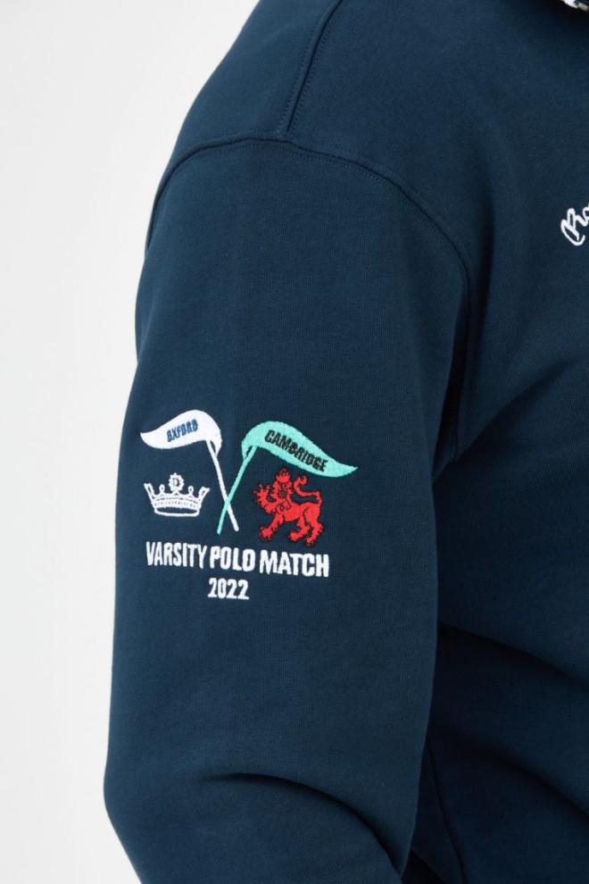 LA MARTINA Hanorac cu fermoar albastru marin pentru bărbați