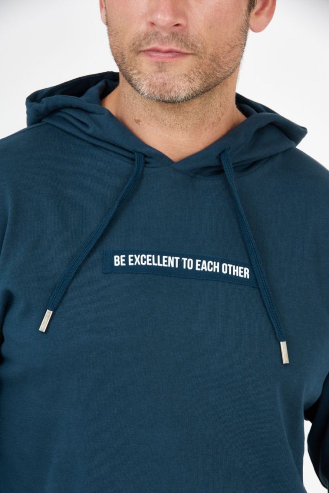 LA MARTINA Hanorac albastru marin pentru bărbați