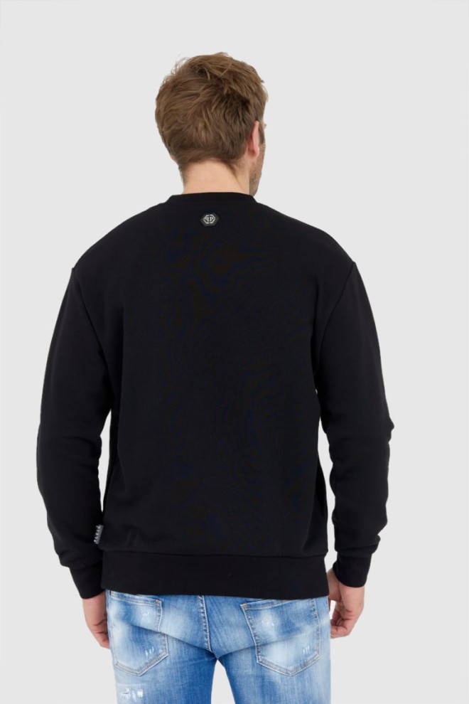 PHILIPP PLEIN Tricou negru pentru bărbați cu craniu cu raze X