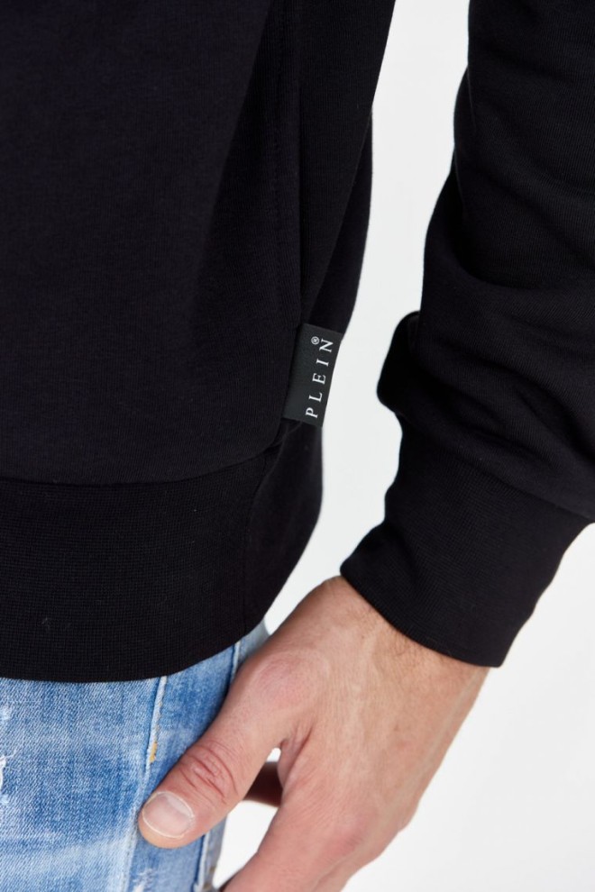 PHILIPP PLEIN Tricou negru pentru bărbați cu craniu cu raze X