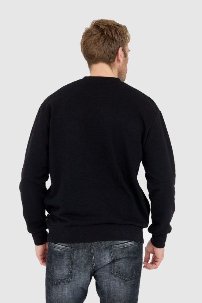 PHILIPP PLEIN Tricou negru pentru bărbați ls hexagon