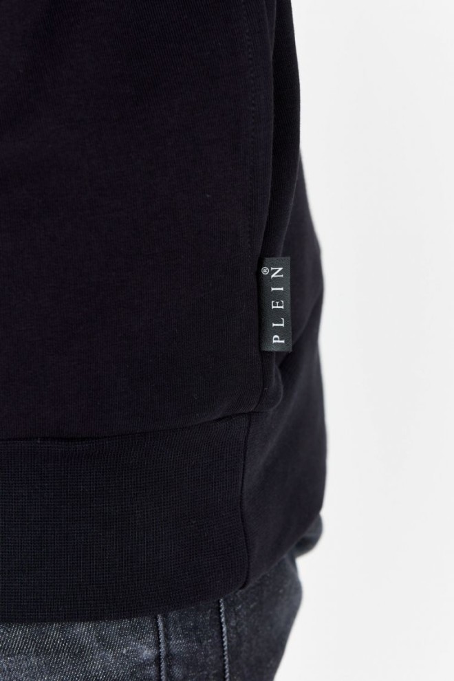 PHILIPP PLEIN Hanorac negru pentru bărbați cu craniu cu raze X