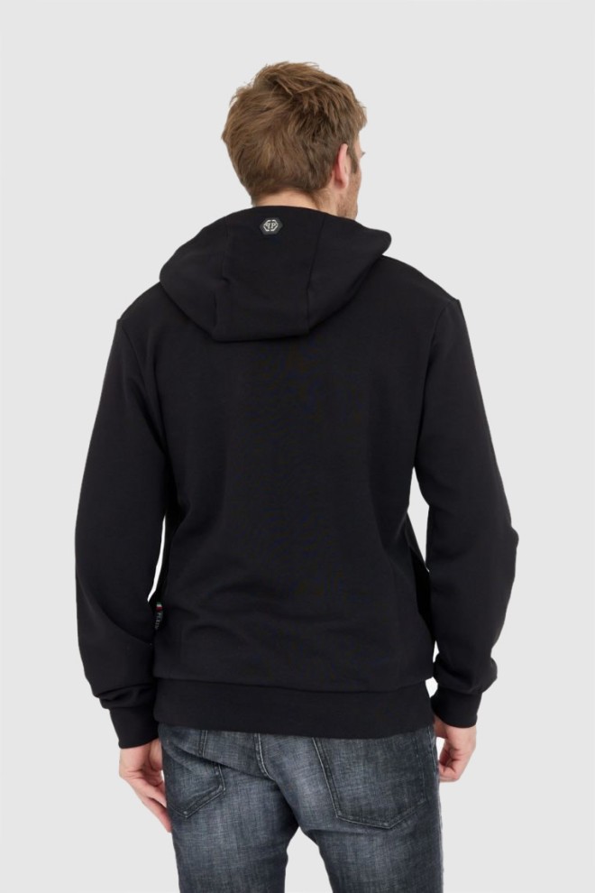 PHILIPP PLEIN Hanorac negru cu craniu pentru bărbați