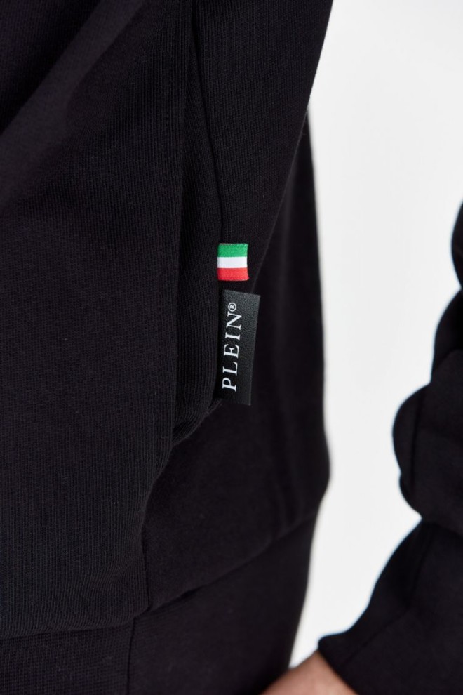 PHILIPP PLEIN Hanorac negru cu craniu pentru bărbați