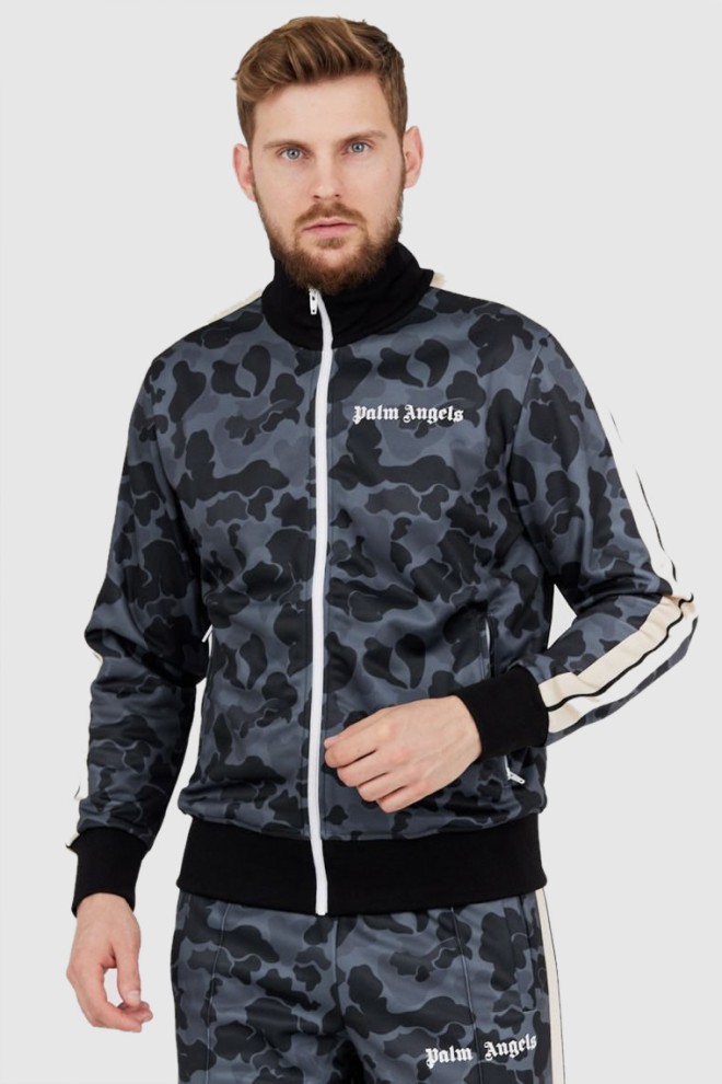 PALM ANGELS Hanorac gri moro pentru bărbați