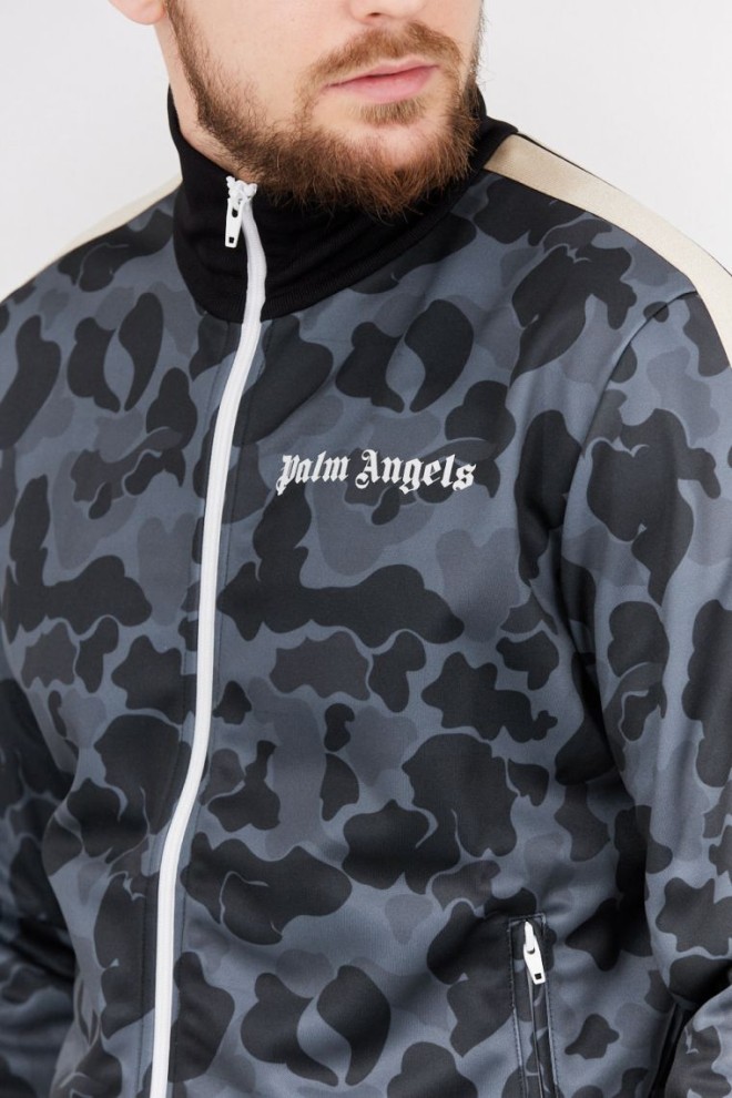 PALM ANGELS Hanorac gri moro pentru bărbați