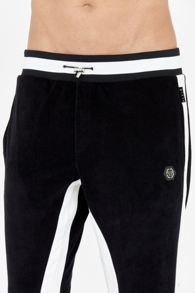 PHILIPP PLEIN Trening bărbătesc din catifea neagră