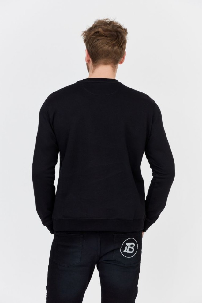 VALENTINO Black men's sweatshirt with logo vltn