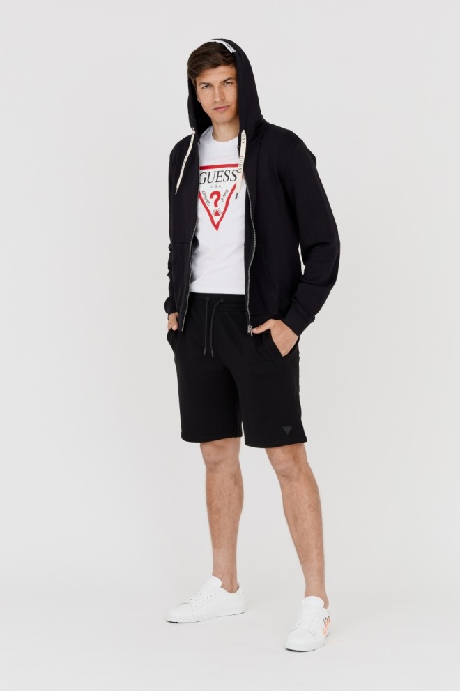 Hanorac pentru bărbați GUESS Black Slim Fit