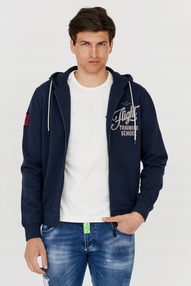 AERONAUTICA MILITARE Men's navy blue sweatshirt