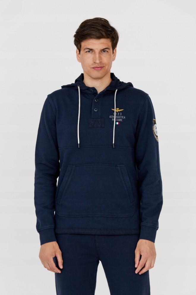 AERONAUTICA MILITARE Men's navy blue sweatshirt