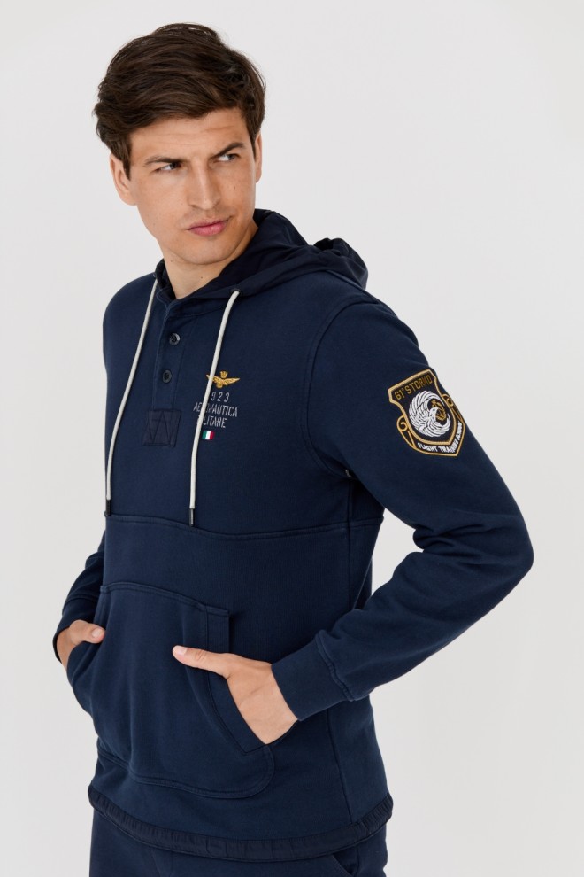 AERONAUTICA MILITARE Men's navy blue sweatshirt