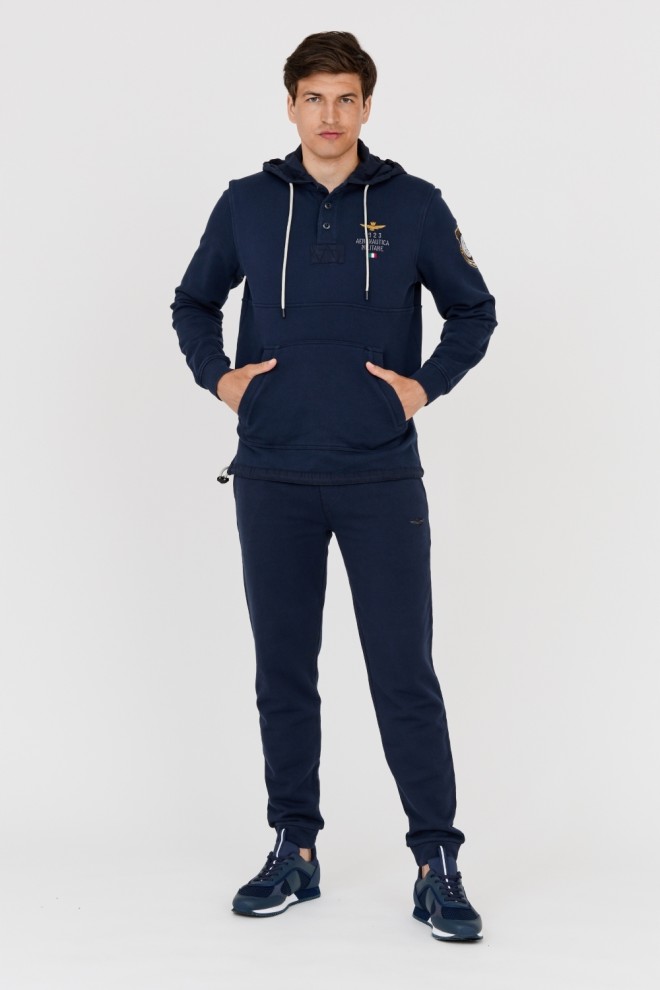 AERONAUTICA MILITARE Hanorac albastru marin pentru bărbați