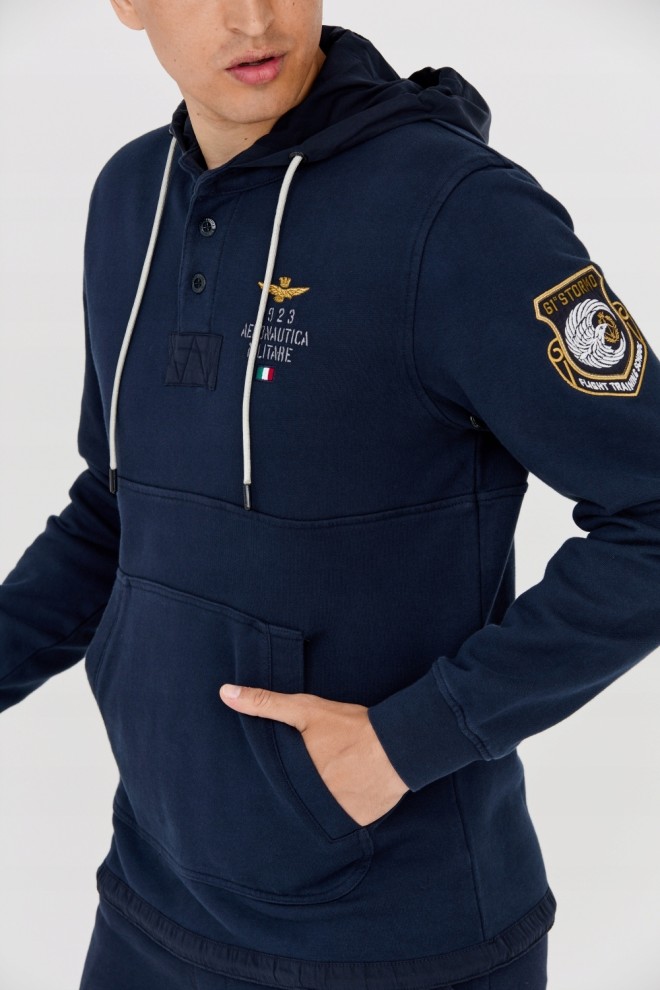 AERONAUTICA MILITARE Men's navy blue sweatshirt