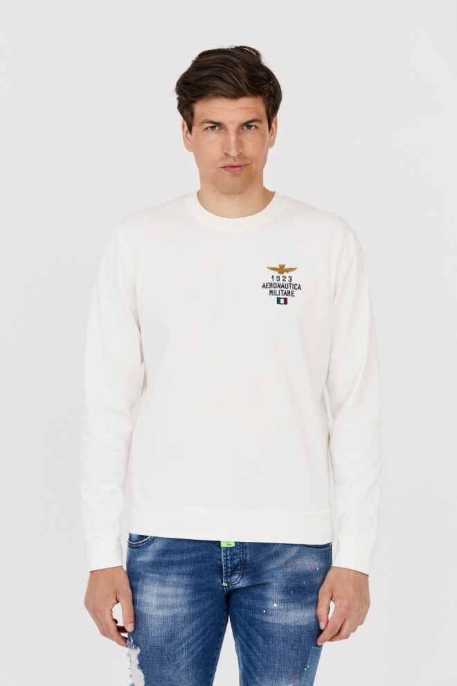 AERONAUTICA MILITARE Men's white sweatshirt