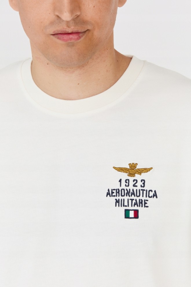 AERONAUTICA MILITARE Чоловічий білий світшот