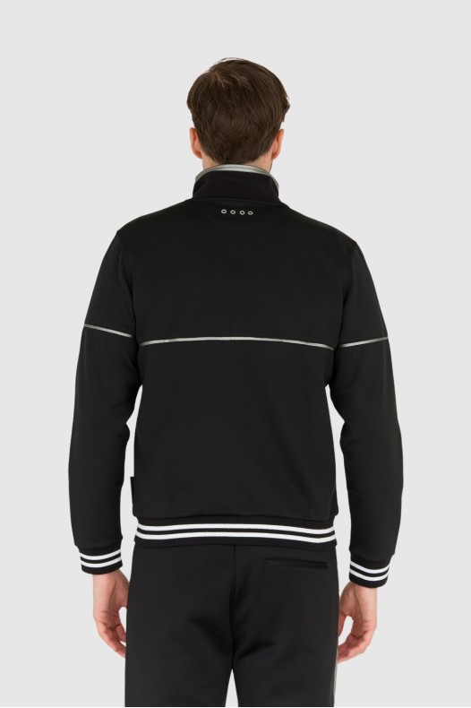 LA MARTINA Tricou negru cu...