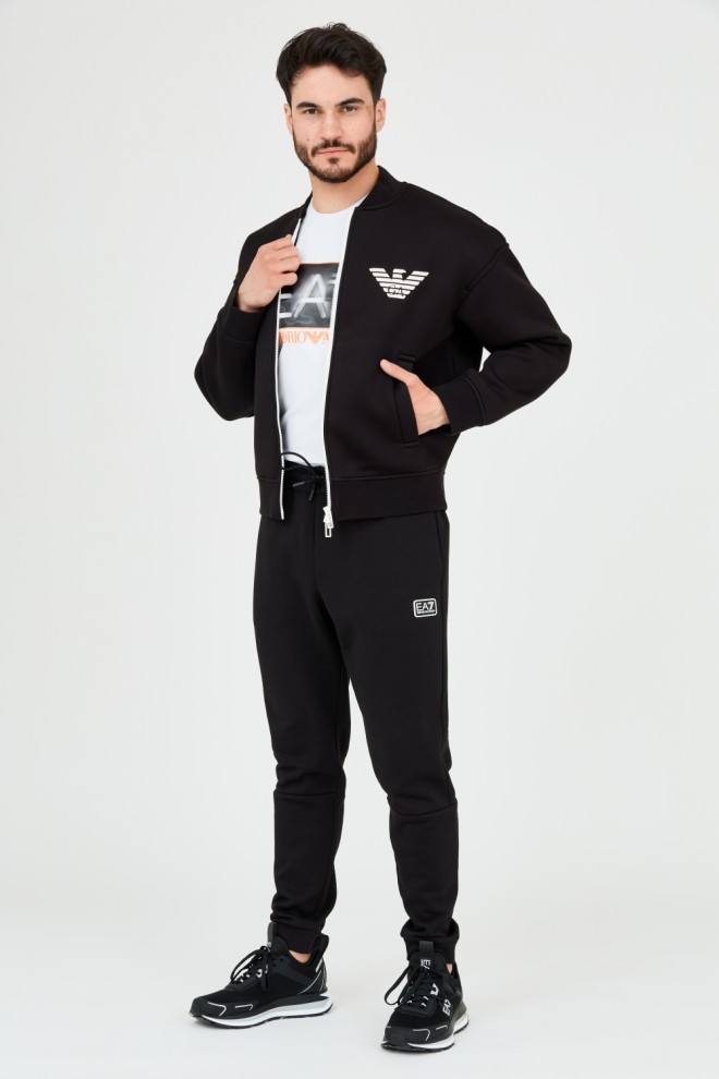 Hanorac negru din neopren pentru bărbați EMPORIO ARMANI 